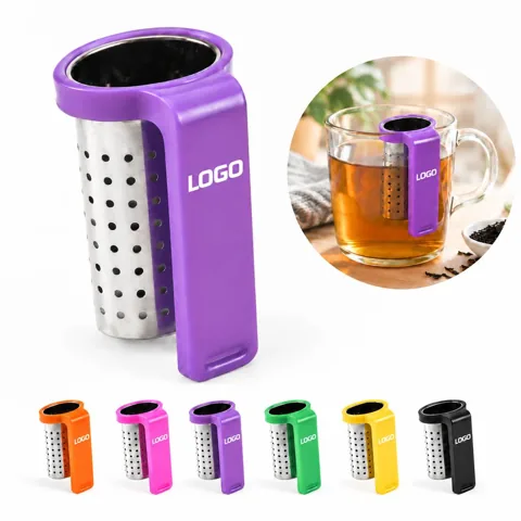 Reusable Stainless Steel Mesh Tea Filter with Clip for Cups