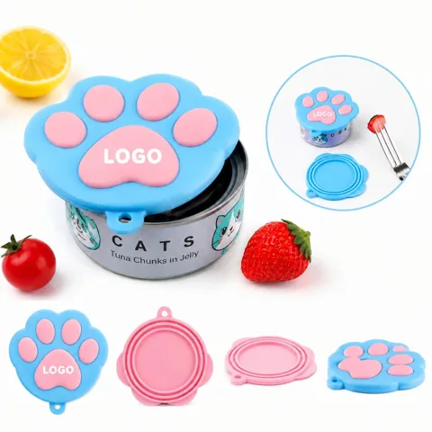 Silicone Pet Food Can Lids Reusable Seal Cover