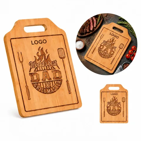 Reversible Natural Bamboo Chopping Board