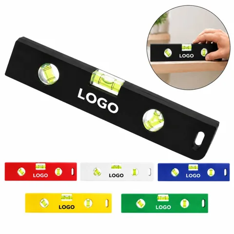 Multi-Function Ruler with Bubble Vials for Leveling and