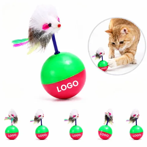 Motorized Tumbling Mouse Cat Toy with Sensor
