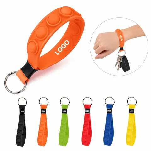 Silicone Sensory Fidget Keychain for Stress Relief