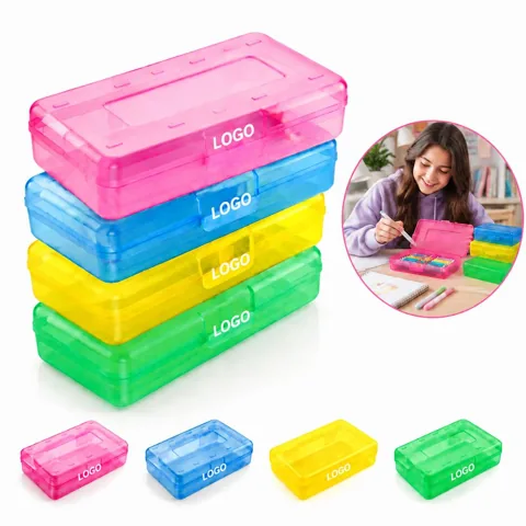 Iridescent Plastic Desk Organizer for Pencils
