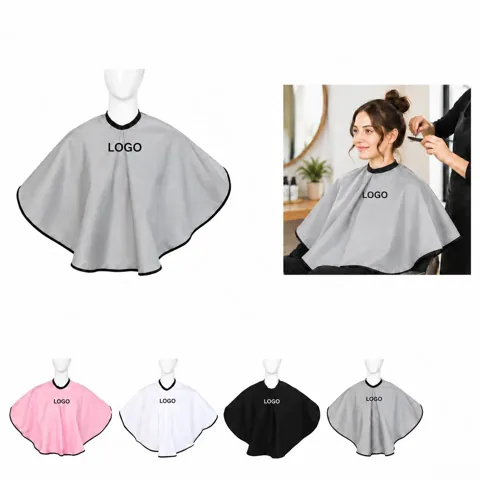 Waterproof Hair Dye Cape Scarf with Adjustable Neck