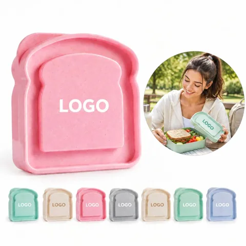 Portable Eco-Friendly Sandwich Lunch Box for Meals