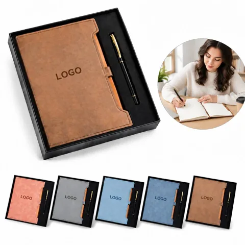 Hardcover Lined Journal with Matching Pen Writing Set