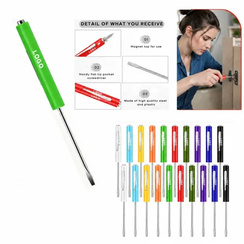 Versatile Steel Flathead Screwdriver for Home Repair