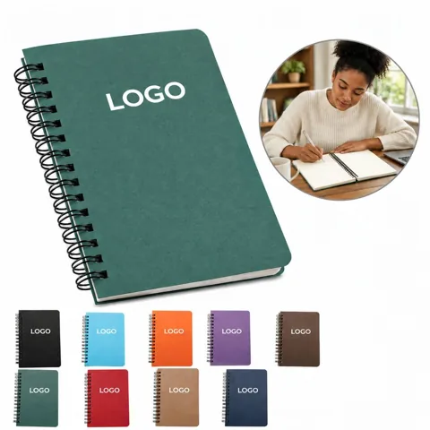 A6 Kraft Cover Notebook for Daily Notes and Journaling