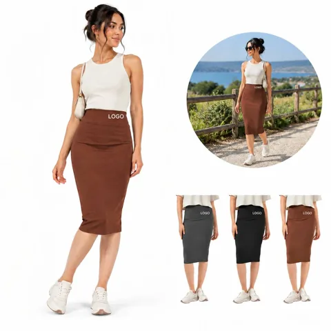 Women's Stretch Yoga Half Skirt for Layering
