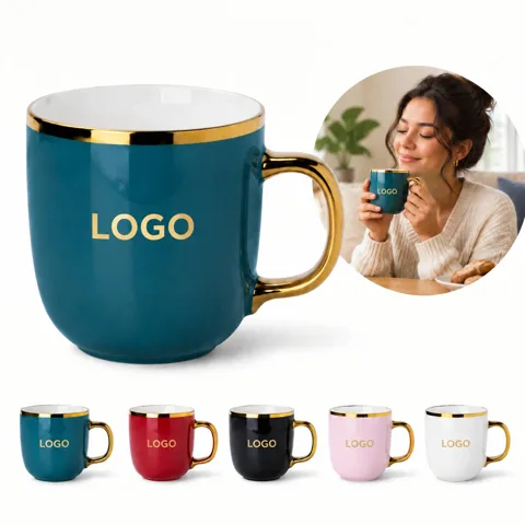 Glossy Ceramic Coffee Mug for Hot Drinks