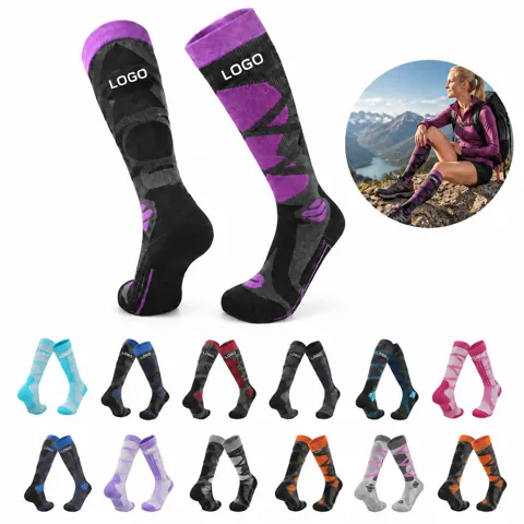 Warm Fleece-Lined Wool Socks for Cold Weather