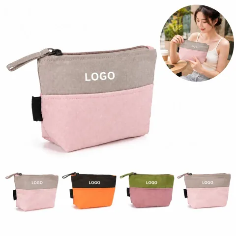 Eco-Friendly Organic Cotton Makeup Pouch