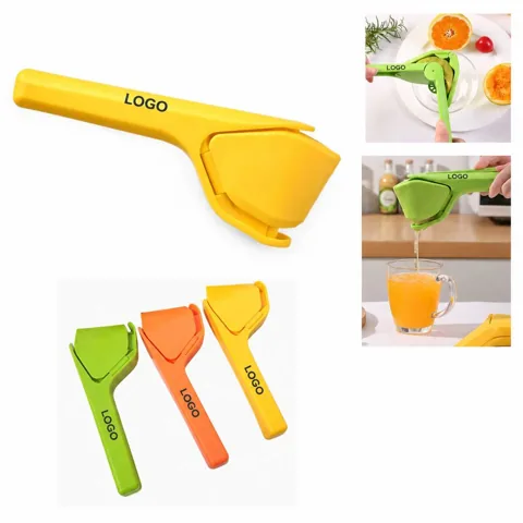 Manual Citrus Juicer with Ergonomic Grip and Strainer