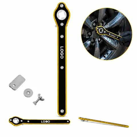 Universal Scissor Car Jack Lift Kit with Wrench