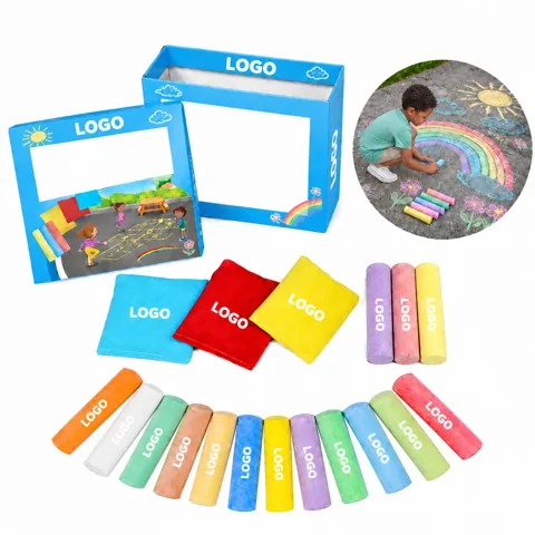 Colorful Dustless Chalk Writing Set for Boards and Art