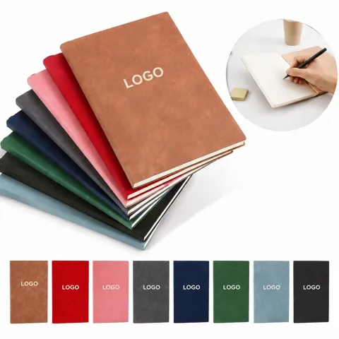 Classic PU Leather Notebook for Work and Study