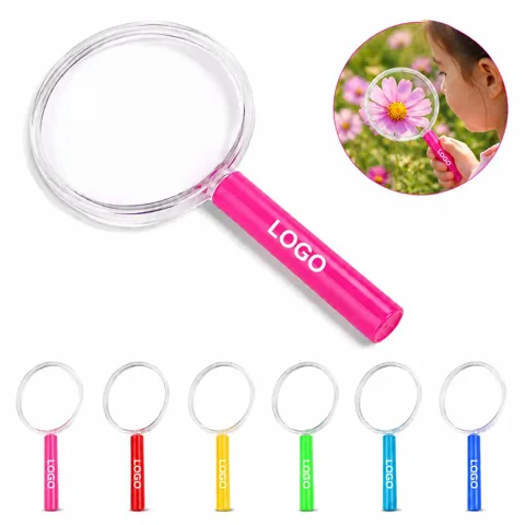 Handheld Acrylic Lens Magnifier with Color Grip