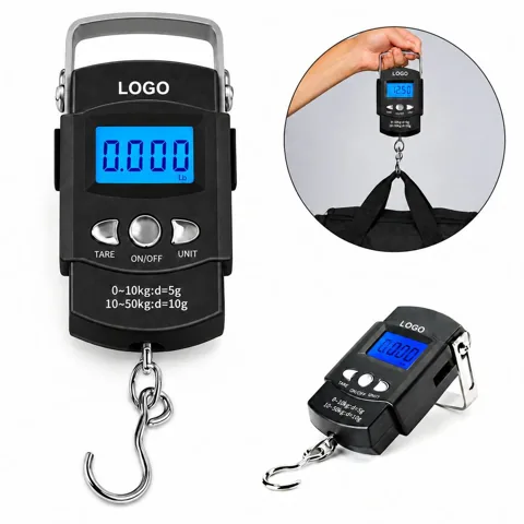 Digital LCD Fish Weighing Scale with Measuring Tape