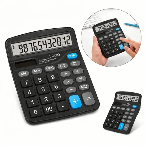 Eco-Friendly Solar Calculator with LCD Display