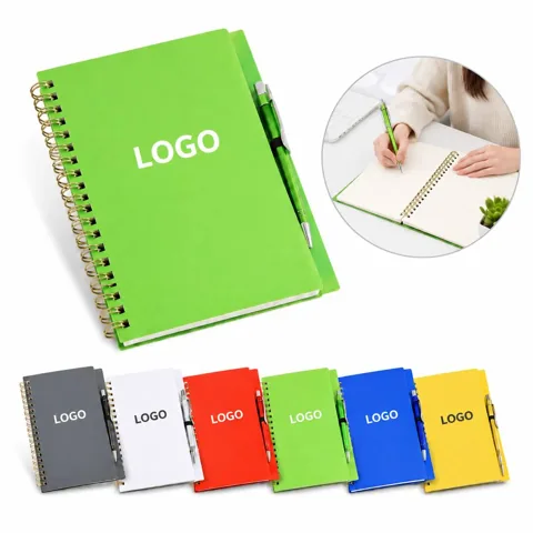 Frosted Translucent Cover Spiral Loose-Leaf Notebook Set