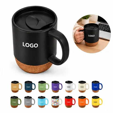 Ceramic Mug with Non-Slip Cork Base