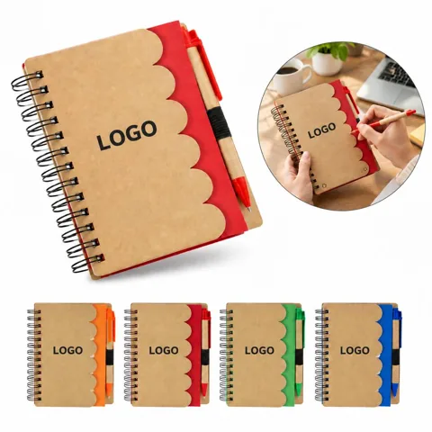 Brown Kraft Paper Note Pads Set for Writing and Sketching