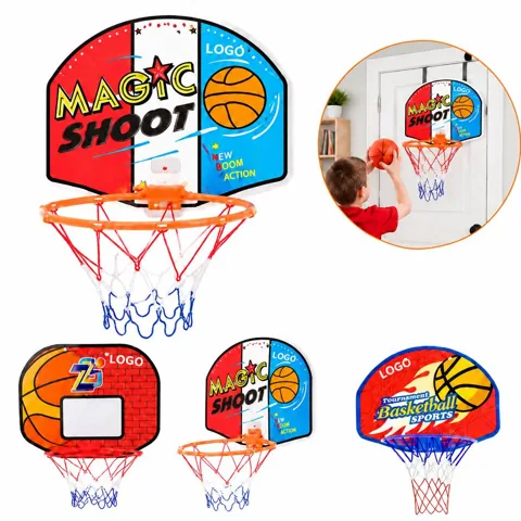 Kids Mini Basketball Hoop Set with Foldable Backboard