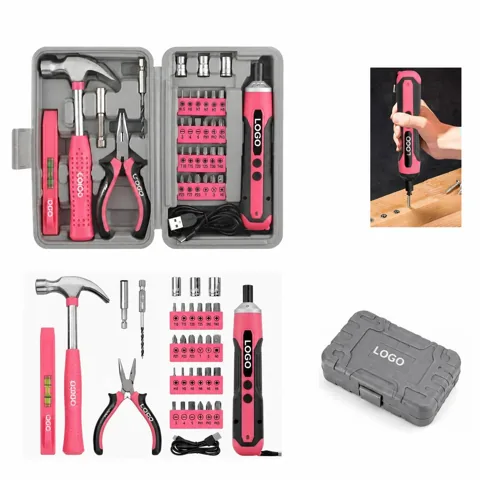 34-Piece Cordless Lithium Electric Screwdriver Kit
