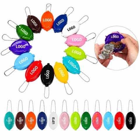 Compact Coin Purse Keychain Wallet