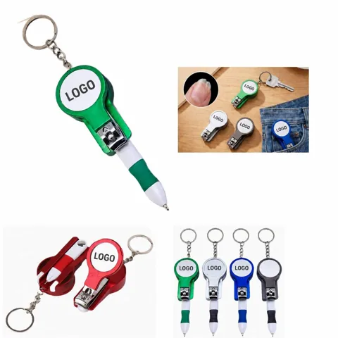 Multifunction Nail Care Pen with Cuticle Pusher Cleaner File