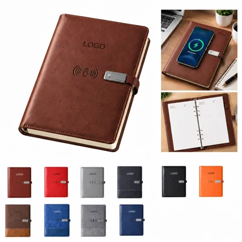 A5 Customizable Notebook with Wireless Charging Cover