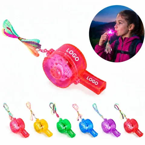 LED Flashing Safety Whistle with Loud Sound