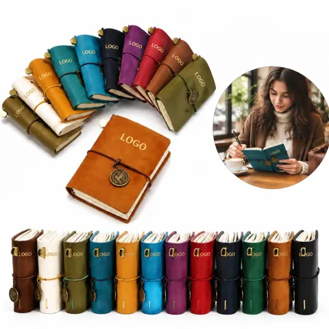 Classic Genuine Leather Pocket Journal Notebook