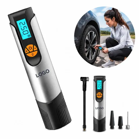 Portable Rechargeable Air Pump with Digital Gauge and Auto