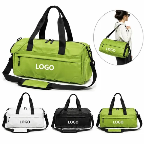Water-Resistant Oxford Duffel for Travel and Gym