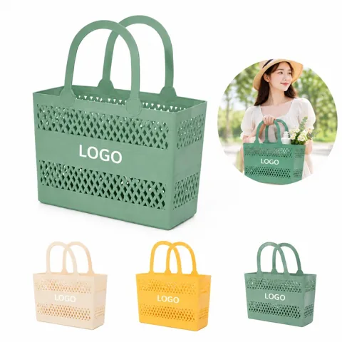 Portable Wipeable Storage Basket for Toiletries
