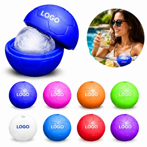 Silicone Soccer Ball Ice Cube Tray for Drinks