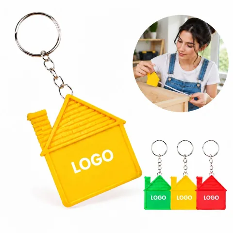 Compact Retractable Measuring Tape Keychain