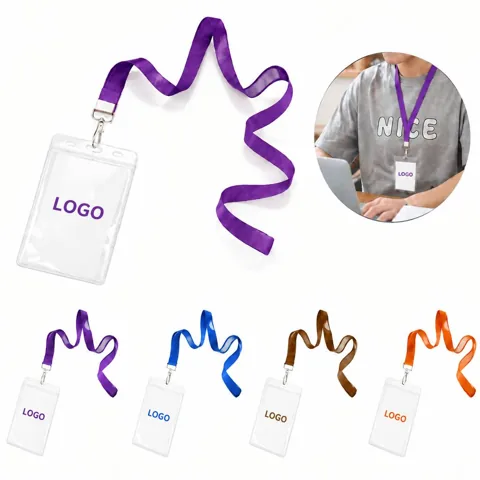 Clear Vinyl ID Badge Holder for Lanyard
