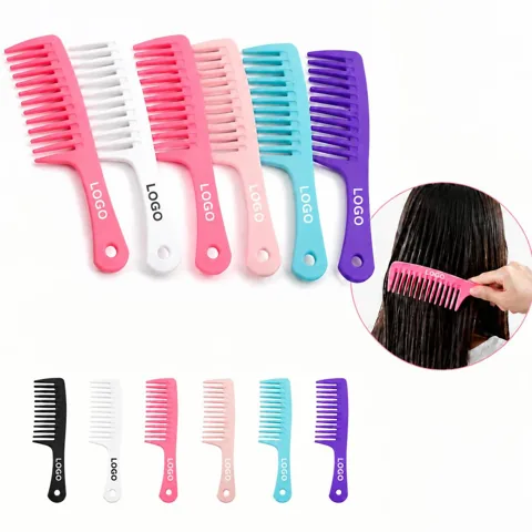 Versatile Anti-Static Plastic Comb for Daily Styling
