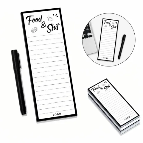Magnetic Notepad for Fridge with Strong Backing