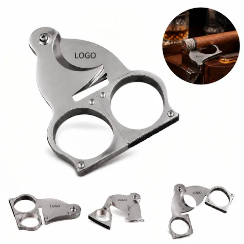 Steel Cigar Clipper Holder Stand for Desktop Use