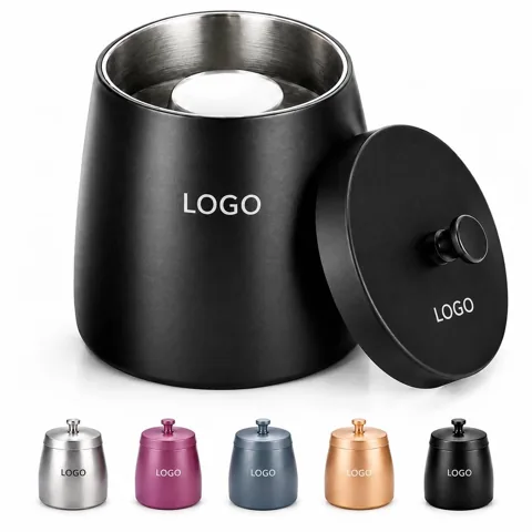 Heat-Resistant Lidded Ash Holder for Smoking Materials