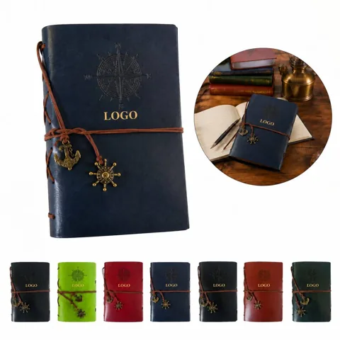 Portable Vintage Diary Notebook with Elastic Closure