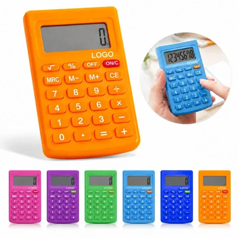 Compact Digital Pocket Calculator for Basic Arithmetic