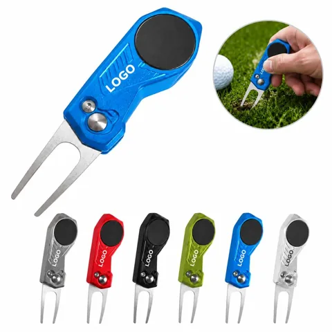 Golf Ball Mark Repair Tool with Durable Metal Fork