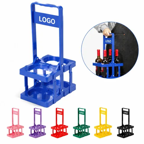 Collapsible Plastic Wine Rack for 2 Bottles