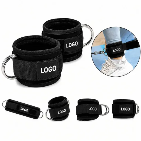 Padded Adjustable Ankle Straps for Leg Training