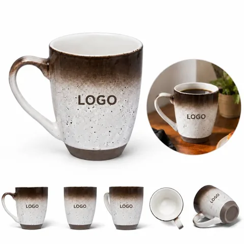 Matte Speckled Ceramic Bistro Coffee Mug