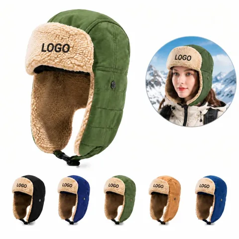 Winter Ear Protection Hat with Soft Thick Lining